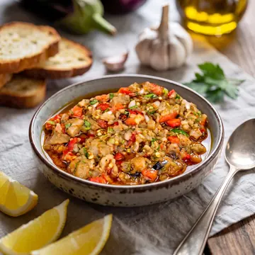 Köz Patlıcan Salatası